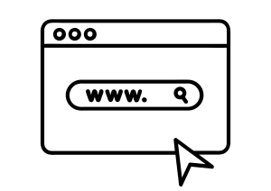 icone noire web