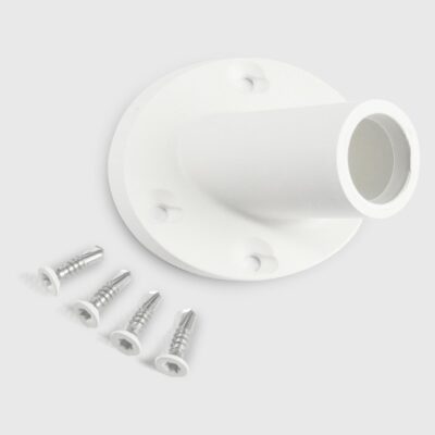 Platine de rotation blanche pour pergola