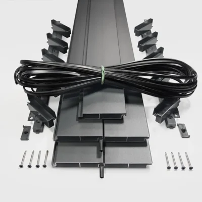 Pack de 5 lames aluminium 18mm anthracite