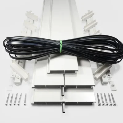 Pack de 5 lames aluminium 18mm blanc
